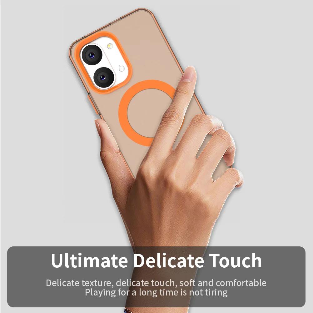 Candy Colored Magnetic Matte Translucent Anti-Drop Shockproof Cover