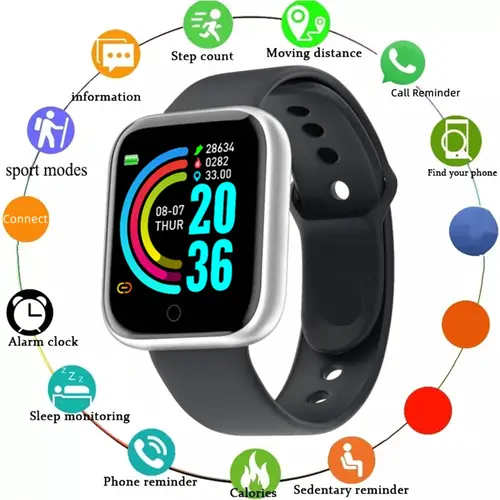 Smartwatch Men Women Wristwatches Smart Watch Message Fitness Monitor Bracelet Birthday Gift Electronic Clock For Android IOS - Image 7