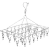 Sock Drying Rack with 36 Pegs Stainless Steel Sock Hanging Rack Swivel Wind-proof Laundry Drip Hanger Foldable Sock Hanger 1