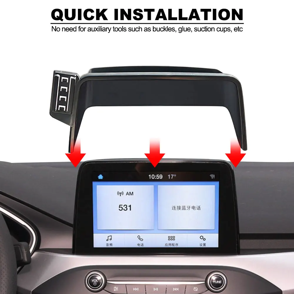 Car Mobile Phone Holder for Ford Focus MK4 IV ~ GPS Air Vent Cellphone Bracket Auto Smartphone Stand Gravity Accessories