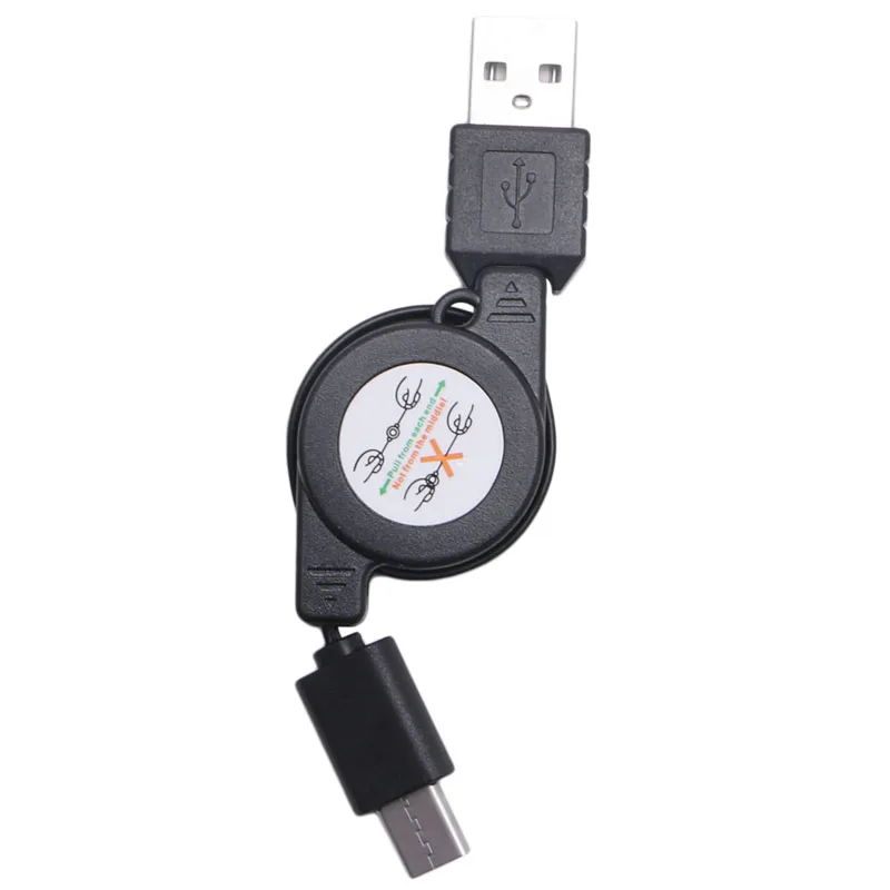 Usb para tipo-c cabo, retrátil para cabo usb tipo c sincronização cabo de carregamento rápido apto para computador celular j60a