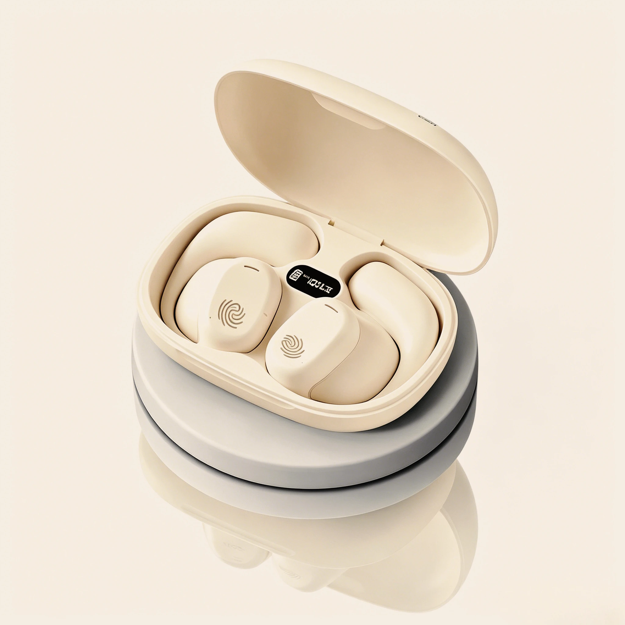 Waterproof Bone Cond Bluetooth Headphones Sport Wireless Earphones Long Lasting Battery HiFi Stereo Call Noise_voghion.com