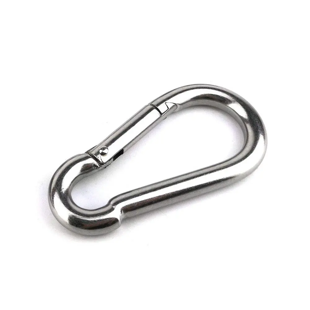 80*8mm Heavy Duty Carabiner Spring Snap Hook EDC Safety Buckle for Climbing  Sport Yoga Hammock Swing Keychains Holds Up to 230kg