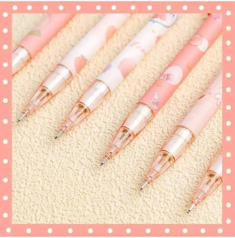 1 Stück Lytwtw's 0,5 mm Honey Peach Cute Press Automatischer Druckbleistift für Schule, Büro, Schreibwaren, Geschenk, Nachfüllpackung – Detail 23