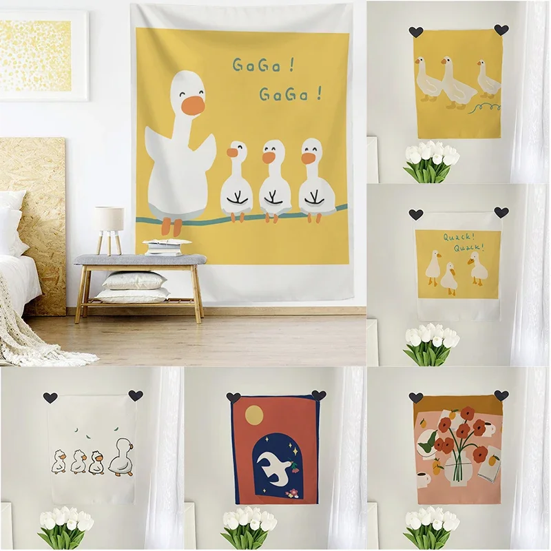 

Kawaii Duck Tapestry Art Tapestry Art Scene Tapestry Bedroom Wall Decor Backgrounds