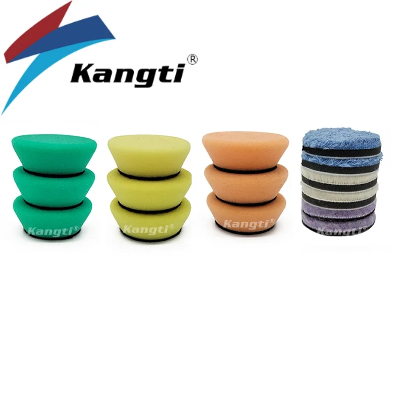 1 inch 2 inch polishing sponge board coarse medium fine suitable RO/DA polishing machine car polishing sponge,polishing sponge set