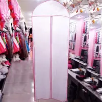 Waterproof Zip Bag Garment Storage Ballgown Protector Non-woven fabric Dress Dust Cover Long Garment Bag Storage Bag 1