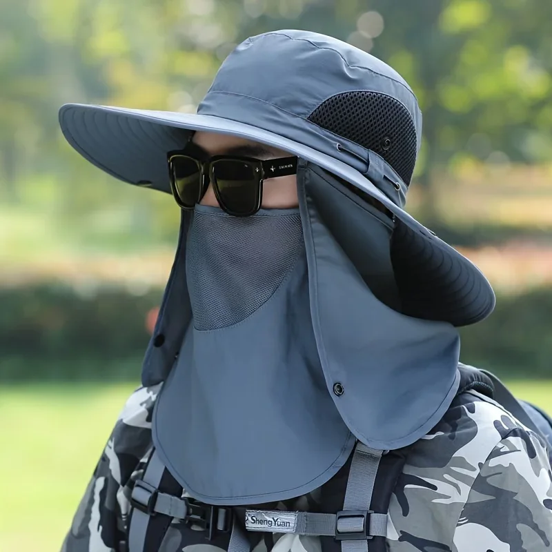 1pc Summer Wide Brim Sun Hat For Outdoor Activities - Fishing, Beach, Cycling