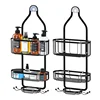 For Hanging Caddy Drilling Bathroom Storage Shower Rack Shower Without Hooks Shelves Over Organizer with Towel Bathroom 1