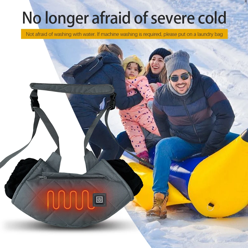 Electric Heated Hand Warmer Bag Rechargeable Electric Heating Gloves Winter Thermal Hand Muff Portable Hanging Neck Warmer portable hand warmer