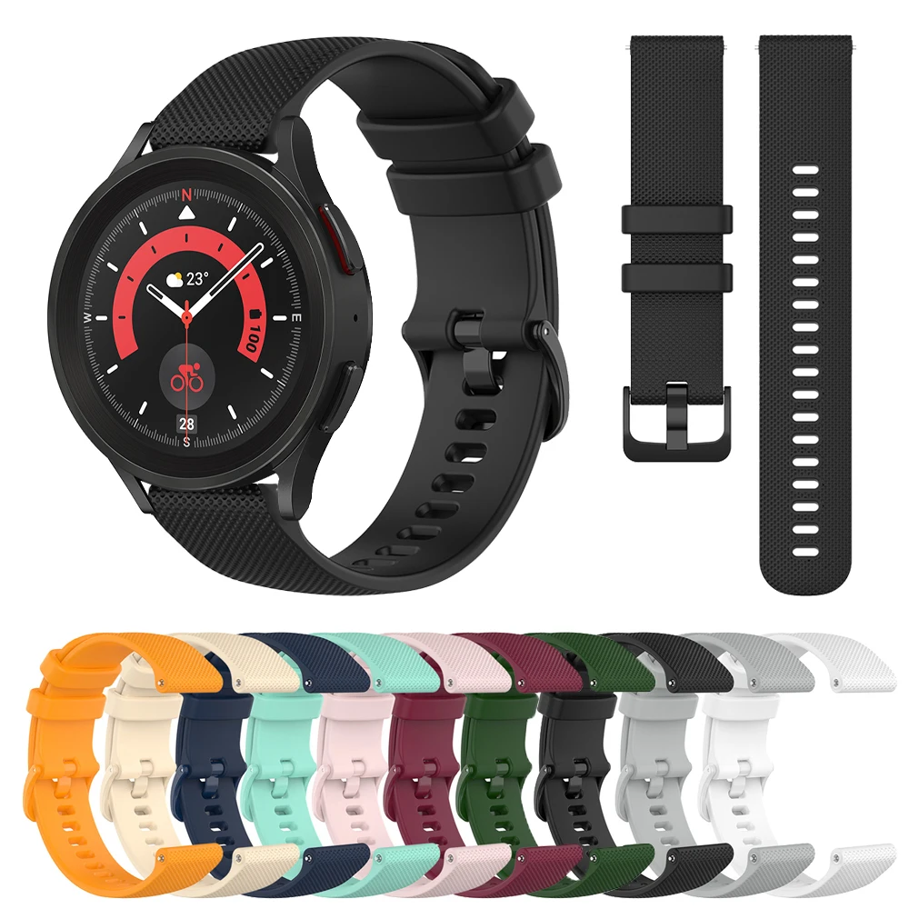 Silicone Sports Strap For Samsung Galaxy Watch 5 Pro 44mm 40mm Bracelet