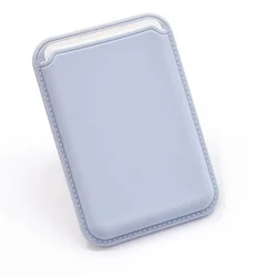 Magnetic Silicone Card Holder Wallet Case (Clear Sky Blue)