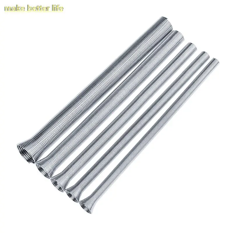 Wire Bender Spring Benders Air Condition Copper Pipe Bending Outside Pipeline Bender Spring Aluminum Pipe Tube 5pcs/set tube bender