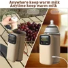 Rechargeable Portable Bottle Warmer with Fast Charging Cordless Milk Warmer with Temperature Control for Traveling Camping Home 3