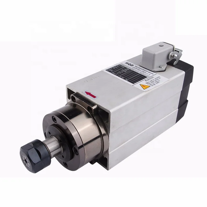 

1.5kw square air mini air coolded spindle motor for cnc wood engraving hanqi spindle