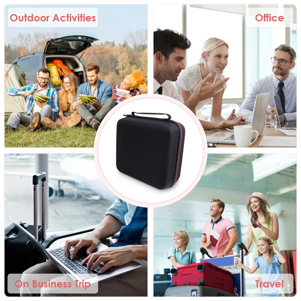 Estojo Rígido Impermeável para Impressora Fotográfica Protetora de Viagem Bolsa de Armazenamento Canon Selphy Cp1300 Cp1200 Kp36in Kn108in - Imagem 5