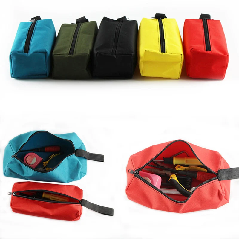 backpack tool bag 1pcs Hand Tool Bag Small Screws Nails Drill Bit Metal Parts Tools Bag Waterproof Canvas Instrument Case Organizer Electrician tool pouch belt