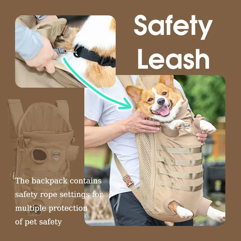 Front Dog Backpack Pet Carrier Shoulder Bag Portable Carrying For Pet Outdoor Travelling Accessories