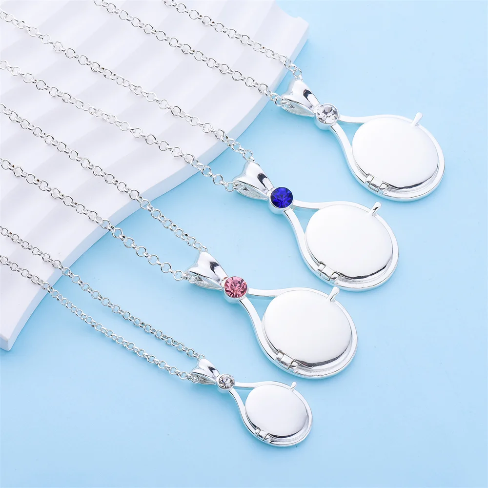 Klassische TV-Serie Fügen Sie einfache Wasser Halskette Mode natürlichen Zirkon Silber überzogene Kupfer Anhänger H2O Meerjungfrau Schmuck Fans präsentieren_voghion.com