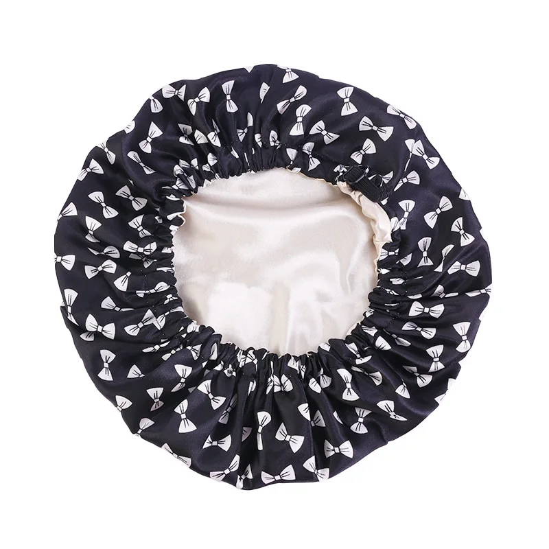 2 Pcs Kids Satin Bonnet Adjustable Sleeping Cap Silk Soft Night Hair Bonnet for Toddler Child Baby 