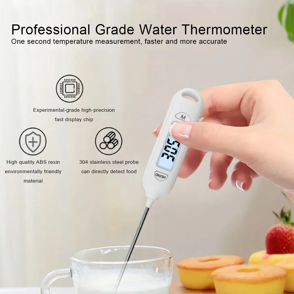 Thermomètre à viande numérique Cuisson Nourriture Cuisine Bbq Sonde Eau  Huile de lait Four liquide Température numérique