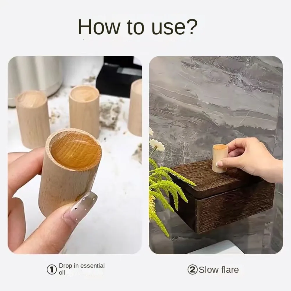 Wooden Essential Oil Diffuser for Home Decor with Natural Wood