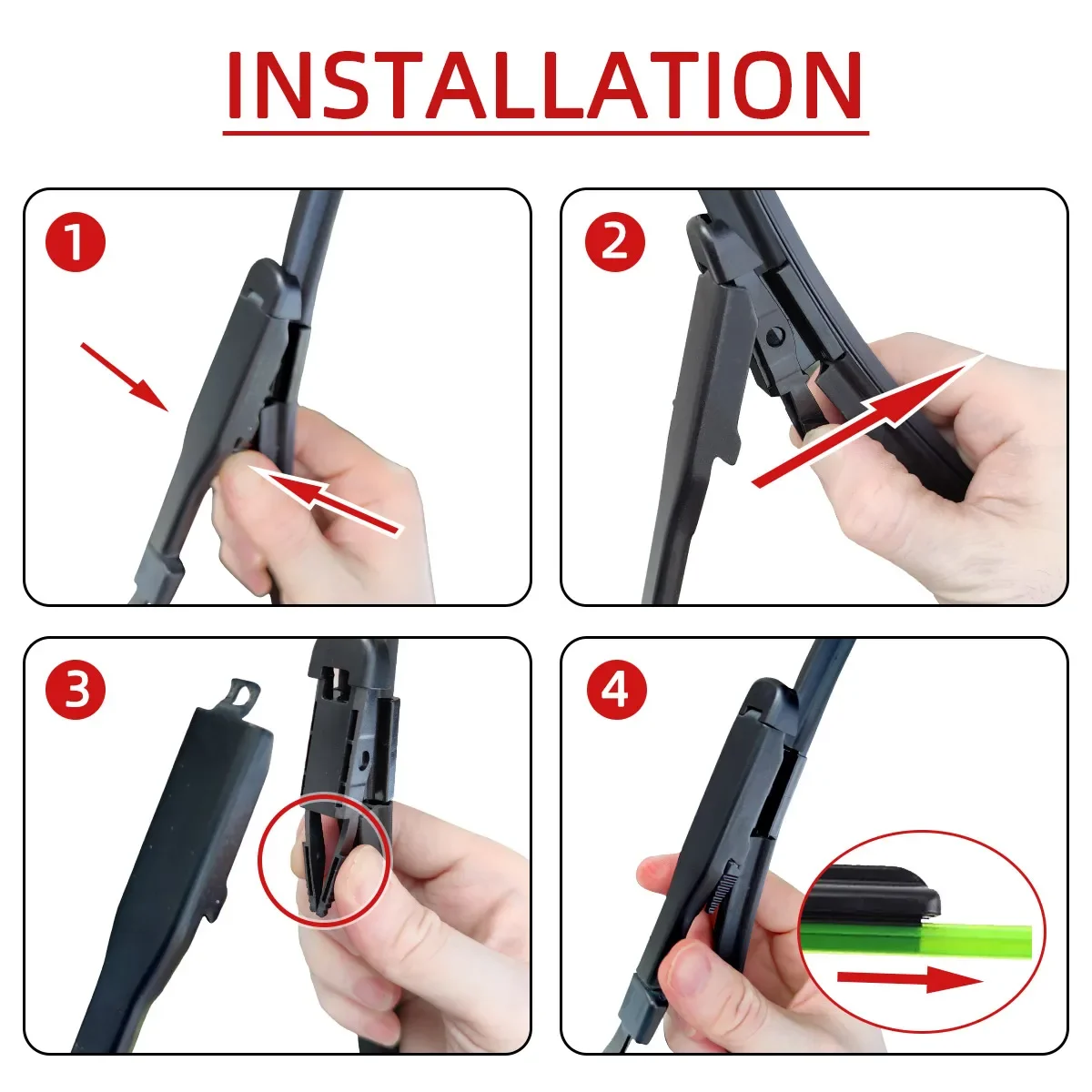 Scheibenwischer Set Für Nissan Qashqai J10 - 24+15+12 Zoll Komplettset