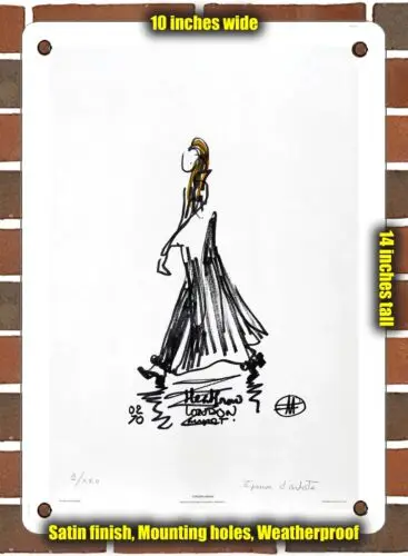 

Металлический знак 1970 Heathrow London French Airline - 10x14 дюймов