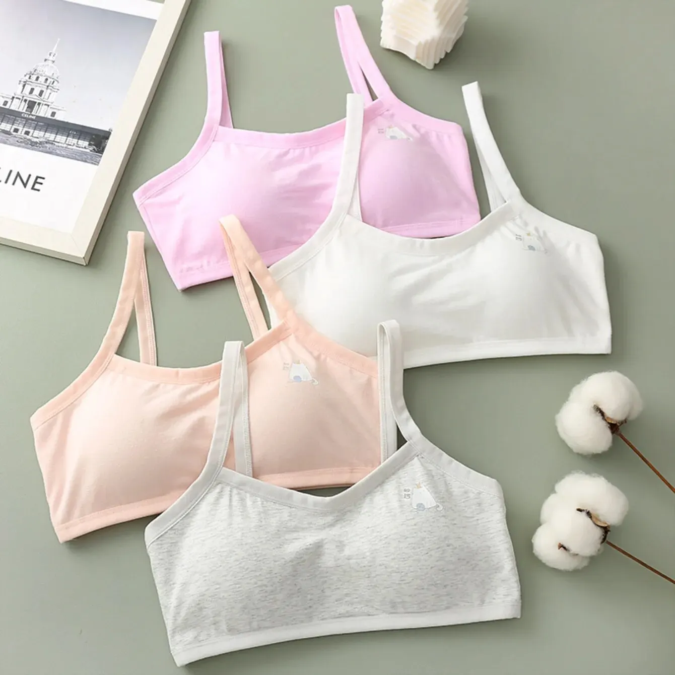 Sports Bra Training Bra Cotton Bra Seamless Bra Teen Seamless Bra Full Cup Cotton Underwear Sleep Bra Teen Underwear Training Sports Running Breathable