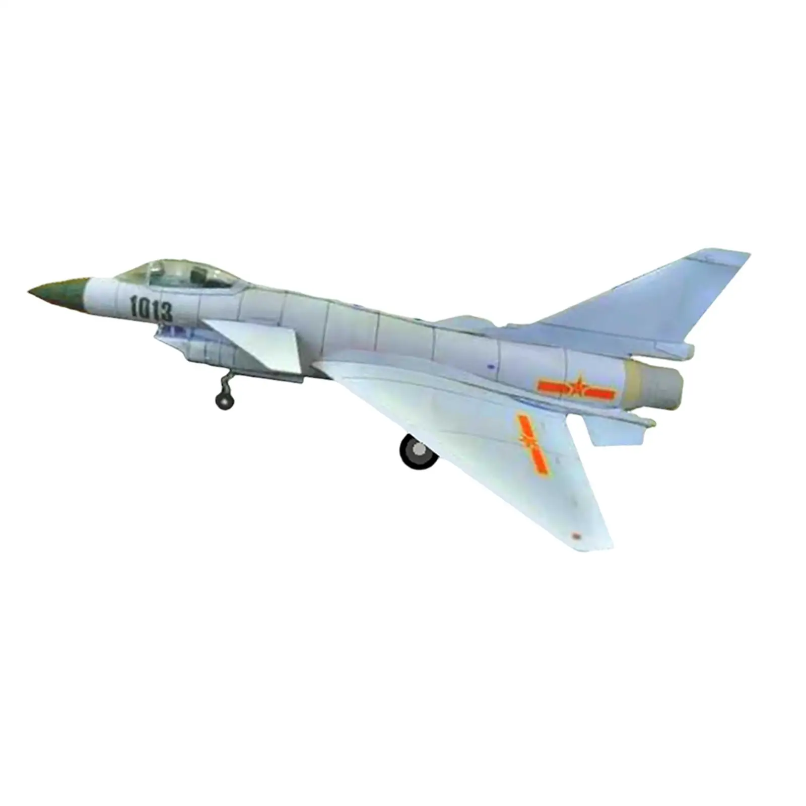 

1/48 DIY J-10 Assembly Plane Paper Craft Toy Airplane Miniature Model for Table Living Room Desktop Cafe Holiday Gifts
