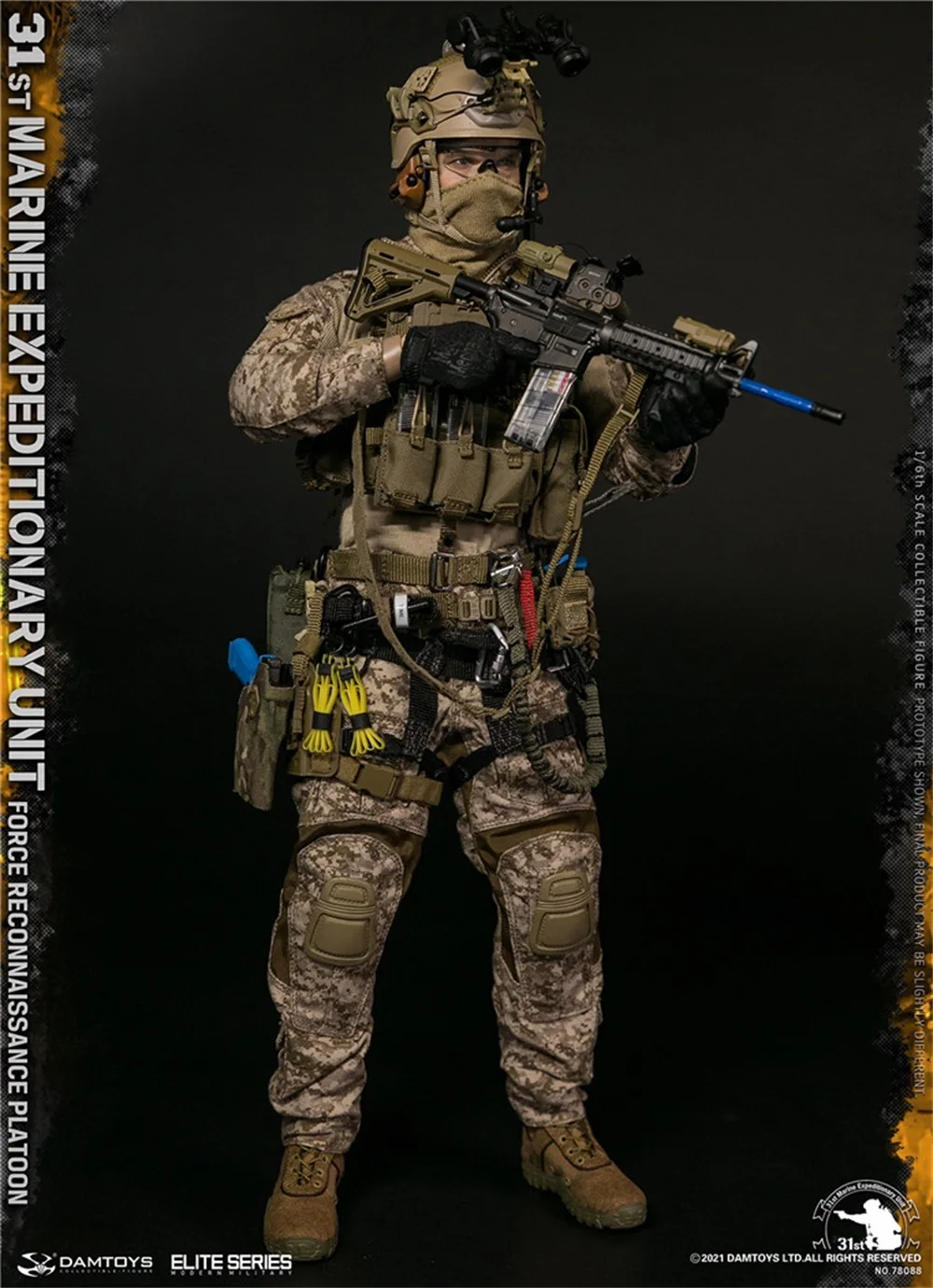

Полноразмерная подвижная экшн-фигурка DAMTOYS DAM 78088 1/6th 31st морской спеццентр разведывательная команда взвода