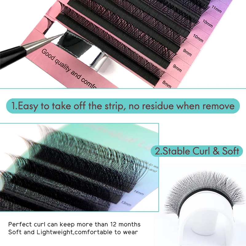 Fake Eyelashes Eyelash Accessories Eyelash Extension Supplies HOLLYLASH YY/W Shaped