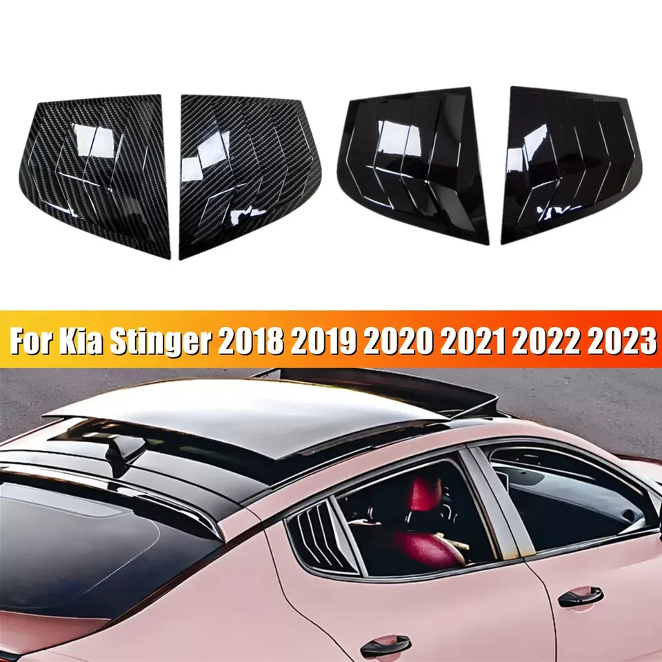 Spiegelkappen Für Kia Stinger 2018-2022 - ABS Carbon Look Außenspiegel Abdeckung