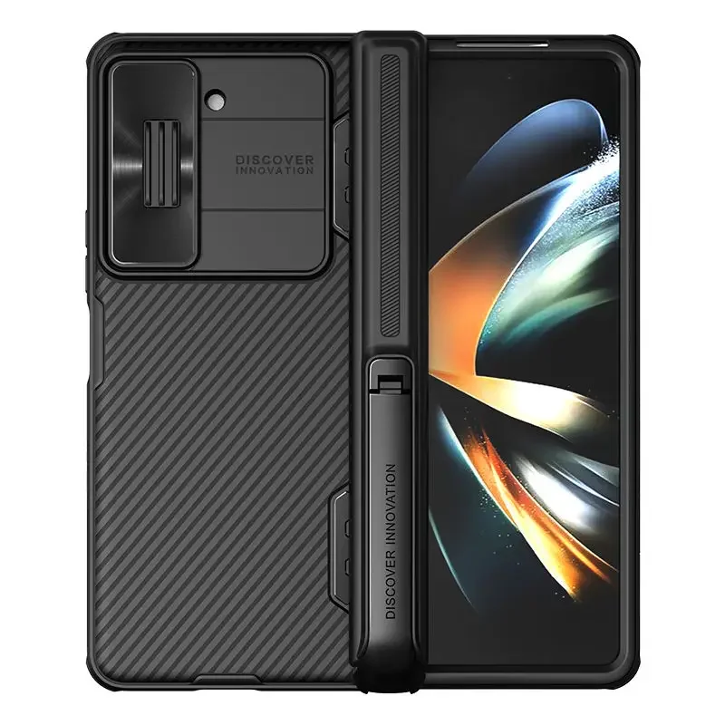 

Чехол NILLKIN Camshield Fold для Samsung Galaxy Z Fold 5 со съемным держателем для телефона и скользящей крышкой для объектива чехол для телефона