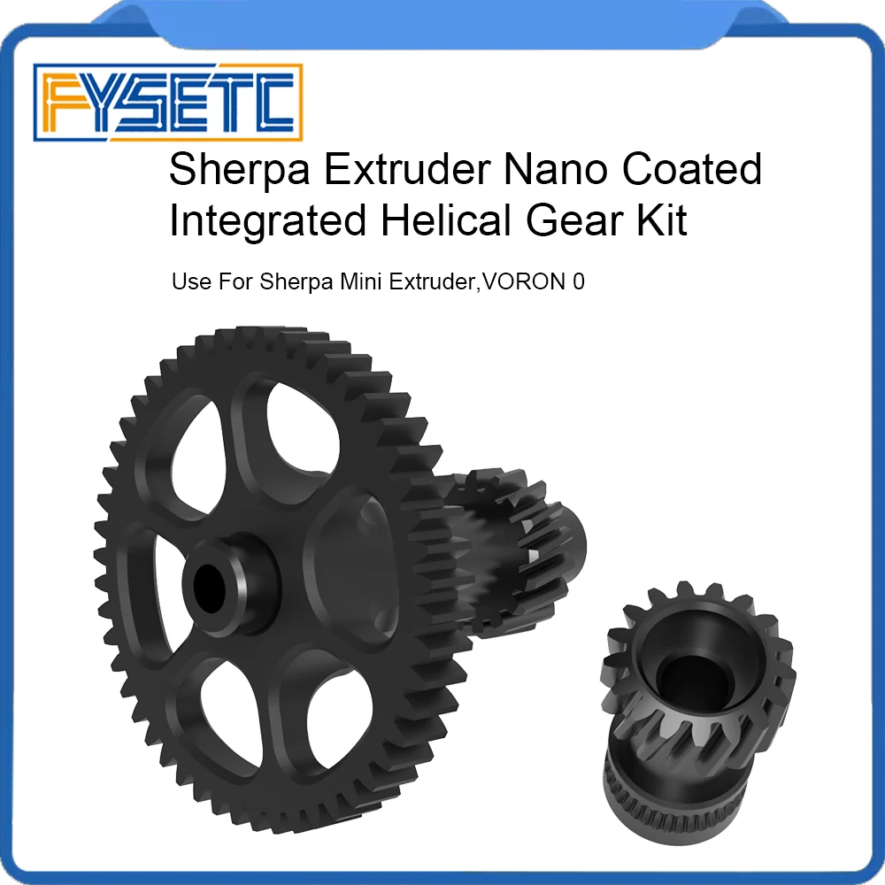 Fysetc-kit de Engrenagens Helicoidais de Revestimento Nano Engrenagens Extrusoras de Alta Precisão para Impressora Voron v0 3d Sherpa Cnc Pom pc