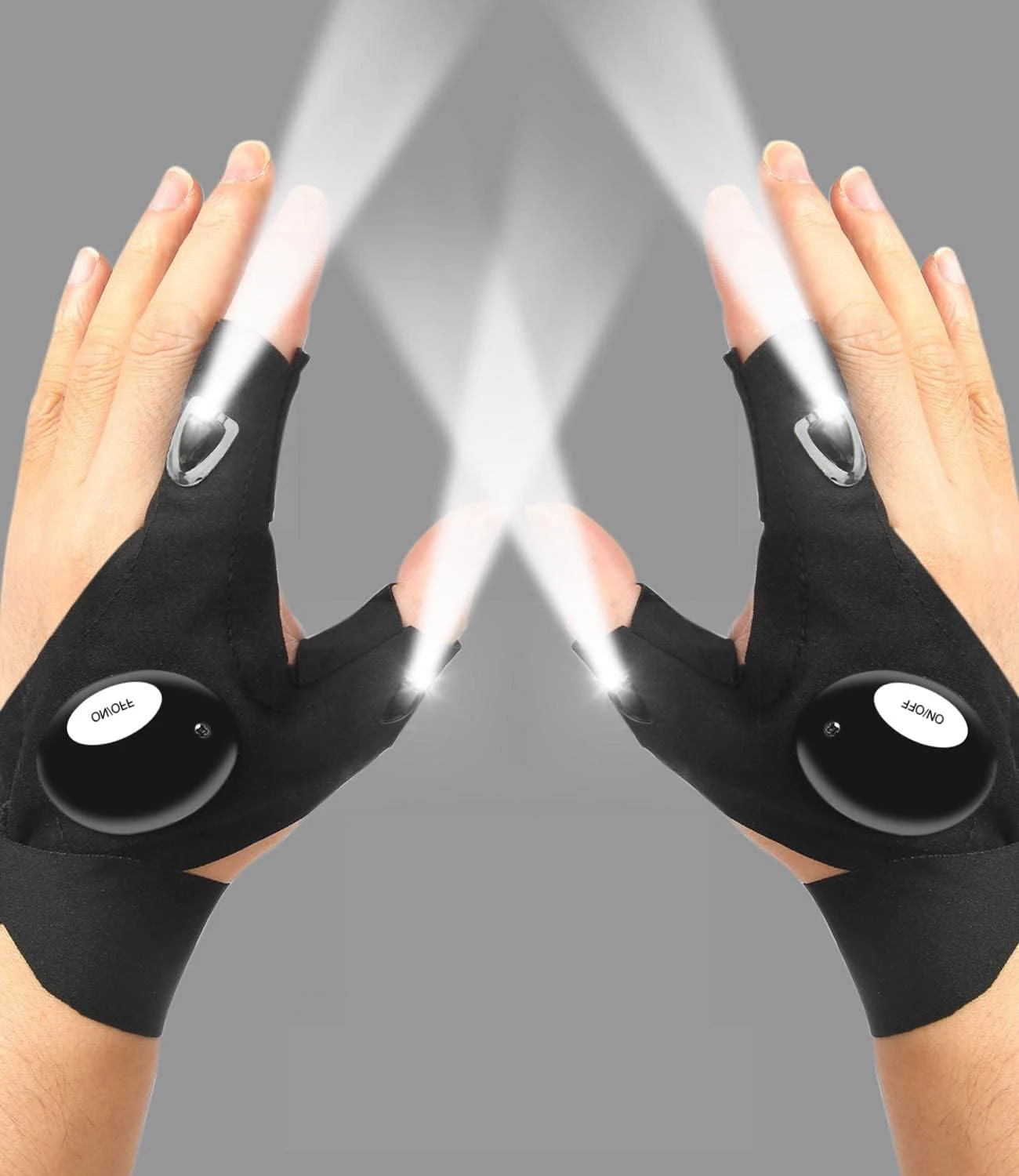 Fingerless Gloves Outdoor Hunting Luminous Lighting Half Finger