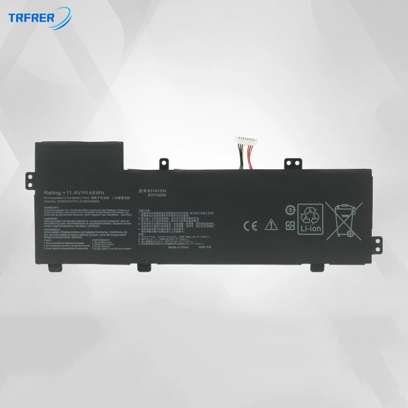 

B31N1534 Аккумулятор для ноутбука ASUS Zenbook UX510 UX510UW UX510UX Series 3ICP7/60/80 11,4 V 48Wh