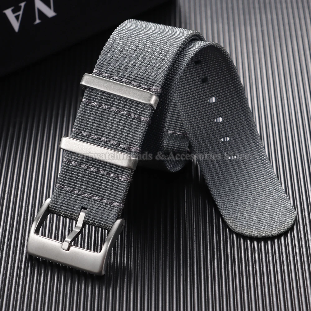 Enhanced Ribbed Nylon Watch Strap - Universal Wristband Accessory
