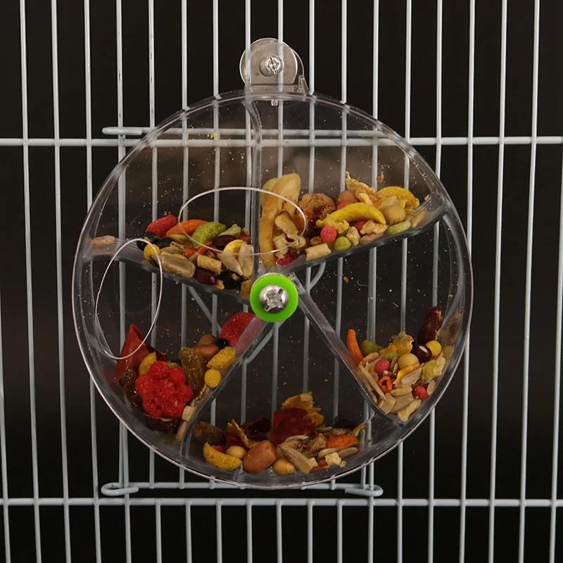 Foraging bird toy acrylic bird feeder feeder plastic parrot toy