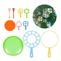 Bubble Ring Toy Set Big Bubble Stick Children's Outdoor Fun Blowing Bubble Pole Bubble Toy Multi shaped Bubble Ring Bubble Stick 2