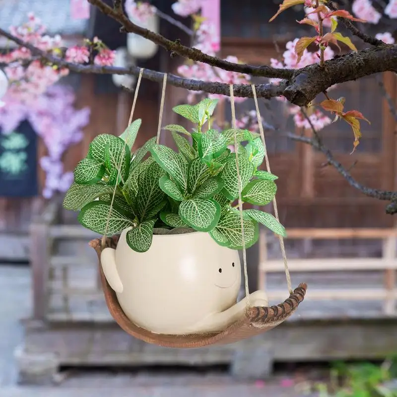 

Каучуковые горшки с улыбкой, подвесные горшки для растений, декоративные суккуленты, креативные художественные поделки
