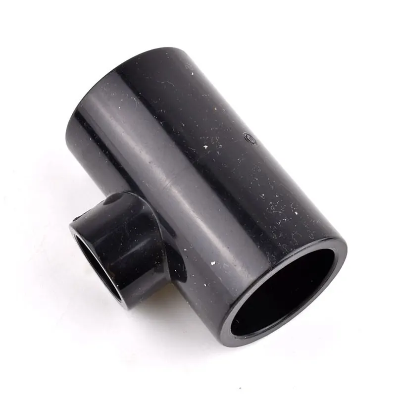 Schwarzer PVC-T-Stück Reduzierverbinder, Wasserversorgungsrohr-Verbindung Gartenbewässerungsrohr-Armaturen Adapter PVC-Reduzierstück – Detail 10