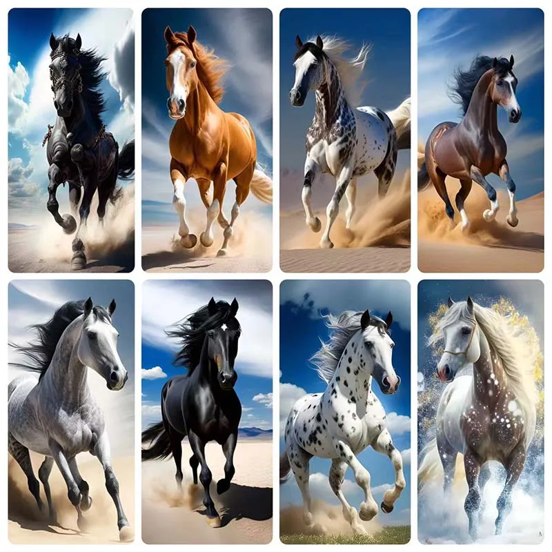 Waterfall Running Horses, DIY Diamond Painting Kits Full Circle Fine  Rhinestone Art Cross Stitch Crafts, for Beginners, Great Gifts for Room  Decor 