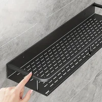 Space Aluminum Bathroom Rack, Wall-Mounted Shower Rack, Bathroom Hanging Plate, Bathroom Accessories 1