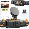dashcam 4 channels wifi car dvr dashboard cameras for car way back box parking mode 24h front and rear interior 360 dash cam