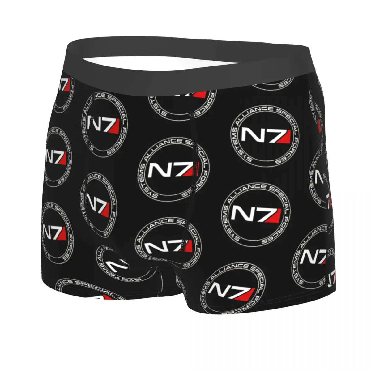N7 Circle Men Boxer Briefs Underpants Mass Effect Game Highly Breathable Top Quality Sexy Shorts Gift Idea 2
