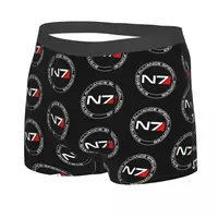 N7 Circle Men Boxer Briefs Underpants Mass Effect Game Highly Breathable Top Quality Sexy Shorts Gift Idea 2