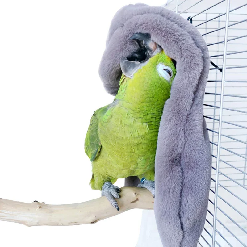 Winter Warm Bird Shawl Nest Corner Parrot Blanket Pet Small Animal Hanging Tent Cage Decoration For Parakeet Lovebird Cockatiel bird cage accessories bird nest