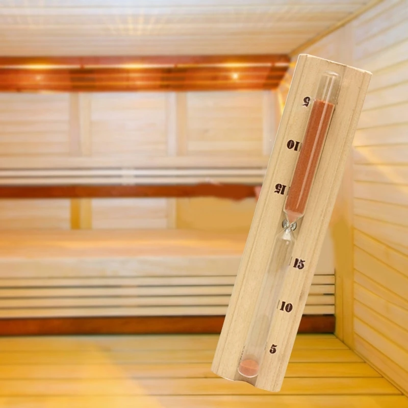5/10/15Minutes Glass Hourglass Timer Practical Wall Mounted Rotating Sauna Bathroom Sand Clock Home Dropship 5