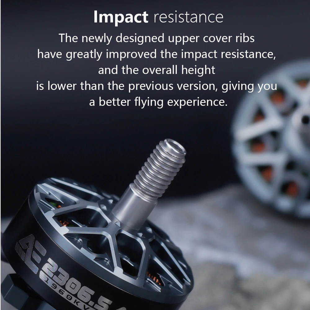 AXISFLYING AE2306.5 v2 1860KV 1960KV 6S Бесщеточный двигатель 5 мм Подходит для 5-дюймовых дронов с цветочной мухой thumbnail 3